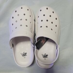 Unisex White Clogs Womens Size 8